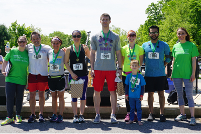 Group of racers at Race to Recovery 2019