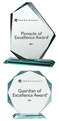 Press Ganey Pinnacle of Excellence Award and Guardian of Excellence Award