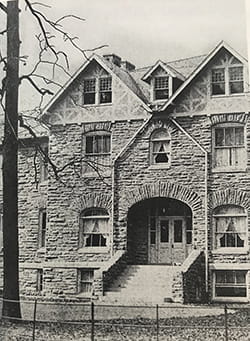 Photo of the original hospital circa 1893