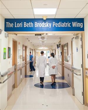 Hallway at the Lori Beth Brodsky Pediatric Wind at Bryn Mawr Hospital