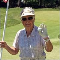 Nancy Brophy on the golf course