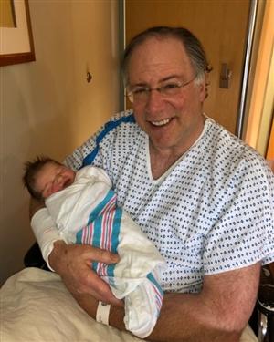 Stuart Gordon and granddaughter